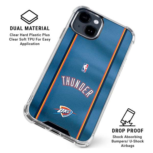NBA Oklahoma City Thunder Jersey iPhone 15 Clear Case